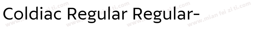 Coldiac Regular Regular字体转换